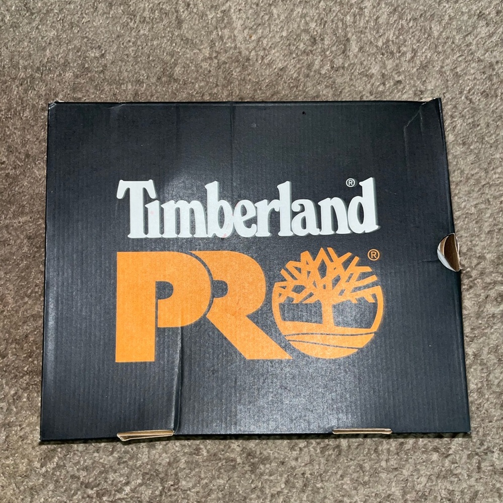 Timberland PRO Black and Orange Combat Boots